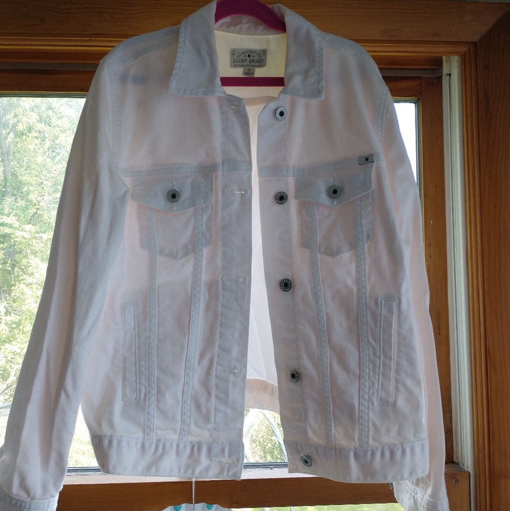 Lucky Brand - Pale Pink Denim Jacket Sz Small